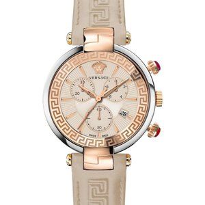 Versace Gold and Cream Women's Watch